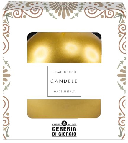 Cereria Di Giorgio - Candela Sfera laccata - Ø 10 cm - Oro