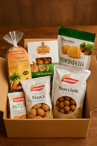 Cesto Frutta Secca Premium con Datteri Ramati, Fichi Secchi Scelti, Noci e Nocciole in Guscio, Castagne del Prete e Castagne Morbide Cotte a Vapore – Box Degustazione Naturale Ideale per Regalo