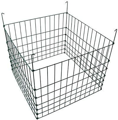Garden Wire Compost Bin 30x30x24 inches, Green, Garden Bed Fencing
