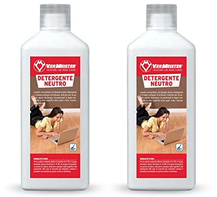 Detergente Neutro Vermeister - Detergente neutro per la pulizia ordinaria di pavimenti in legno verniciato, cotto, marmo, ceramica ed altre superfici calpestabili