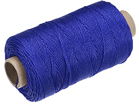 sourcing map Twisted Mason Line Nylon Twine String Cord Blue 100M/109 Yard 1MM Dia for Netting, Landscaping, Home Improvement, DIY Projects, Crafting, Masonry, Gardening