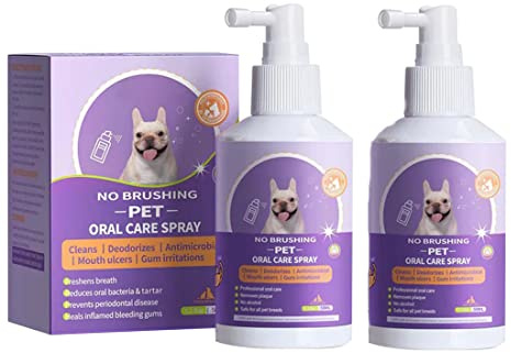 New Pet Clean Teeth Cleaning Spray for Dogs & Cats, Dentalspray für Hunde, Zahnsteinentferner für Hunde und Katzen, Dental Fresh & Clean Dentalspray für Hunde, verleiht frischen Atem, 50ml