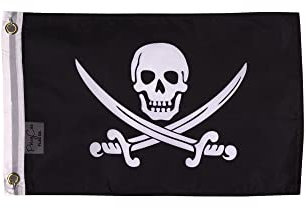 Flag 3x5 Ft (No Flagpole) Large FT Flag Jolly Roger Calico Jack Rackham Ship Garden Boat Pirate Man Cave
