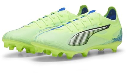 Puma Unisex Adults Ultra 5 Match FG/AG Soccer Shoe, Fizzy Apple-Puma White-BLUEMAZING, 42 EU