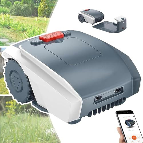 Tondeuse Robot Automatique, Tondeuse à Gazon Intelligente Haute Efficacité Pour Pelouse De 1 500 M², Limites Virtuelles + Planification De Chemin Gps + ContrôLe Par Application + Auto-Chargement