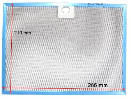 Marel Shop® - Filtro Metallico in Allumino 210 x 286 mm per Cappa compatibile con Faber per Modelli: IN-NOVA SMART X A90 - DIVINA SENSOR X A90 - IN-NOVA SMART X A90 S/I - IN-NOVA SMART X A90 S.I 305.0