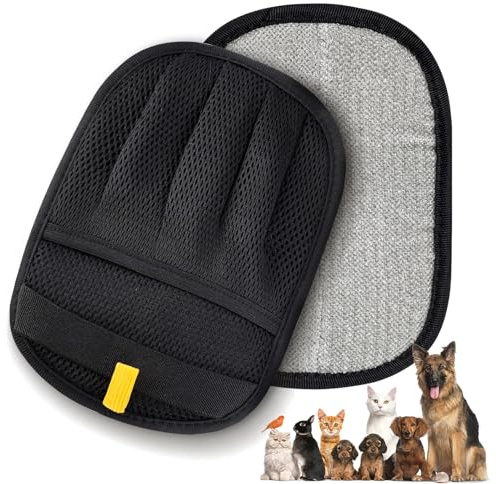 INQUIRLLY 2 Stück Tierhaarentferner Handschuh, Fell Magnet Handschuh, Haarentfernungshandschuh, Tierhaarentfernungshandschuh für Geeignet zum Entfernen von Tierhaaren von Kleidung und Sofas