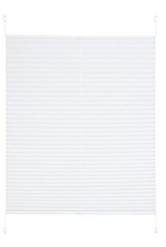 My Home Klemm Plissee Easyfix Plisseerollo weiß ohne Bohren Crush Optik (H/B: 130/100 cm)