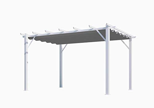 Habrita Pergola aluminium 12 m2 blanc per 4030 wg