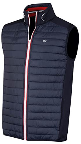 Calvin Klein Mens Hybrid Gilet - Navy - L