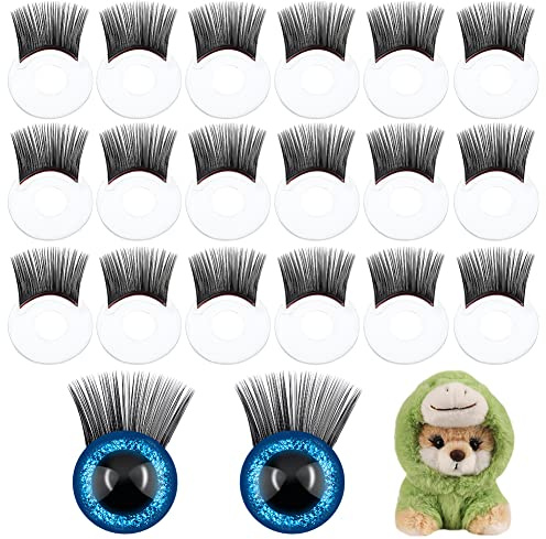 PH PandaHall 20 STK Puppenwimpern Sicherheitswimpern für häkeltiere Augen | Basteln Wimpern, Kunststoff Gefüllte Häkel Augenwimpern Für Die Herstellung von Amigurumi Plüschtierpuppen Zubehör