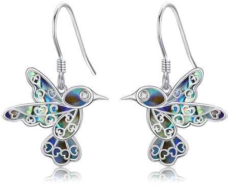 Örhängen dam silver 925 livets träd/trollslända/bläckfisk/sjöjungfrufena/sjöko/spindelörhängen smycken presenter för kvinnor, Sterlingsilver, Ingen ädelsten