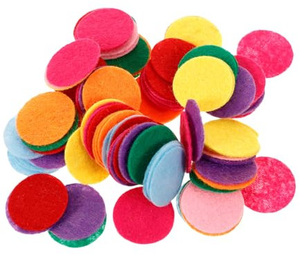 100St schwarzes Dekor Filzkissen liefert DIY & Handwerk basteln basteltisch Haarschmuck Zubehör für Filzpads Runde Filzunterlage Waffel schmücken Dichtung künstliche Stoff