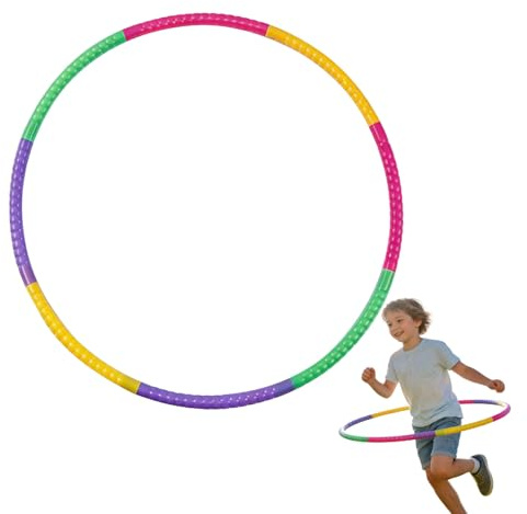 Hula Hoop para Niños,Hula Hoop Desmontable,Hula Hoop Fitness Niños,Aro de Fitness Desmontable,8 Secciones Hula Hoop,Aro de Ejercicio Físico Ajustable para Gimnasia, Baile, Juegos,Entrenamiento