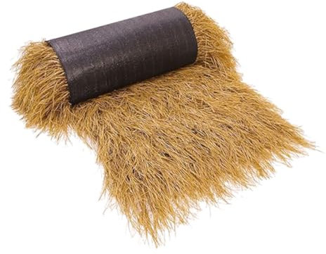 VINTORKY Simulated Thatch Decoration Lifelike Straw Roof Artificial Thatch Panel for Landscaping Decor Garden Patio Cover