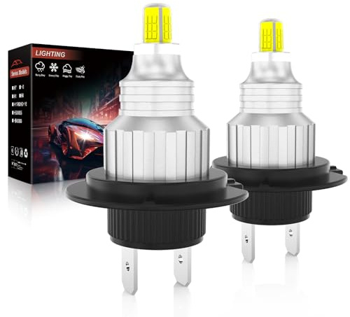 OWVTPS Ampoule LED H7, Automobile et Moto Universelle, 500% de Luminosité 16000LM 80W, 4 Faces 360 Perles Lumineuses Sans Point Noir Plug And Play Sans Adaptateur (2PC)