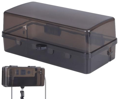 Wall Socket Enclosure - Snow-Proof Socket Storage Boxes | Cable Connection Socket Enclosure with Outdoor Extension Lead, Stormproof Electrical Box for Lights Timers Extension Cables