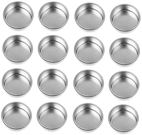 OKUMEYR Coupes à Bougies En Fer 24 Pièces Petite Taille Couleur Argentée Pour Bougeoirs Ménagers Polyvalents Décoration De Noël Diy Ambiance Chaleureuse