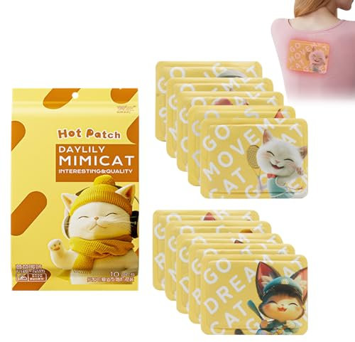 HASAIKA® Scaldamani, Cerotti riscaldanti, Bustine Scaldamani Usa e Getta, scaldamani tascabili a lunga durata per 10 ore di calore, adatti per sport invernali all'aperto, ufficio, 10 pezzi