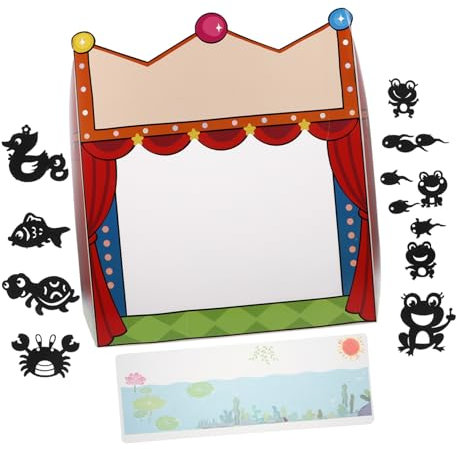 ifundom DIY Schattenpuppentheater Bastelset Für Junge Mädchen Kreatives Puppenbastelkit Mit Wissenschaftlichem Experiment Fördert Feinmotorik Vorstellungskraft Handfertigkeit Und Schattens
