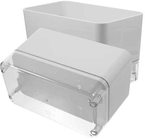 Happyyami 2stücke Transparenter Pflanzkübel Mit Selbstbewässerungssystem Großer Rechteckiger Kunststoff-blumentopf Für Drinnen Und Draußen Automatischer Wasserspeicher Für Orchideen Und Grün