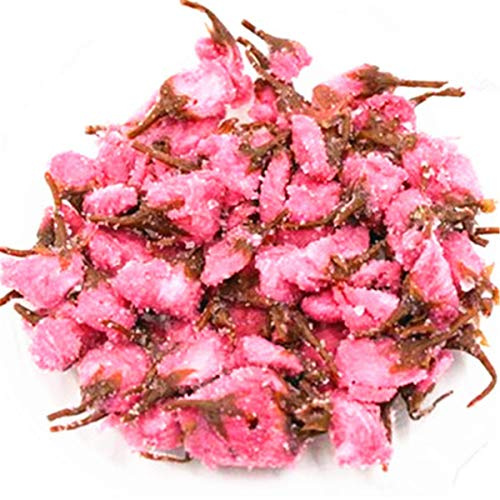 Té de hierbas con fórmula tradicional antigua té de Sakura Cha japonés natural salado con flores de cerezo rosadas conservadas té verde orgánico con aroma original de China sabor intenso suave (50g)