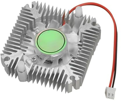 Ventilateur de Refroidissement pour GPU,Refroidisseur de Carte Graphique en Aluminium | Distance entre les Trous de Puce de 55mm, Petit Dissipateur Thermique pour Montage Vidéo, Jeu, Maison et Travail