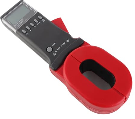 Badafaci 2000A Pinza Amperometrica Digitale Tester di Resistenza Display LCD in Plastica per Energia Elettrica con Misurazioni Accurate del Circuito di Terra Uso Industriale