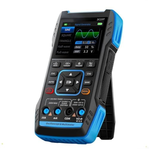 2C23T Digital Dual Channel Oscilloscope with 50M Sampling Rate 10MHz Analog Bandwidth for Electronic Diagnostics (Standard)