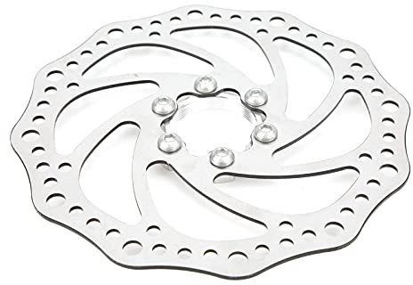 BTOSEP Cykelskivbroms av legerat stål, 160 mm, med förbättrad värmeavledning för mountainbikes och hopfällbara cyklar, hållbar, 1 enhet
