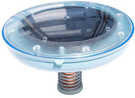 Mauk Ionizzatore Solare | Detergente per Piscina Fino a 9000 Litri | Disinfezione dell'Acqua Senza Prodotti chimici | Alghicida Alternativa al Cloro