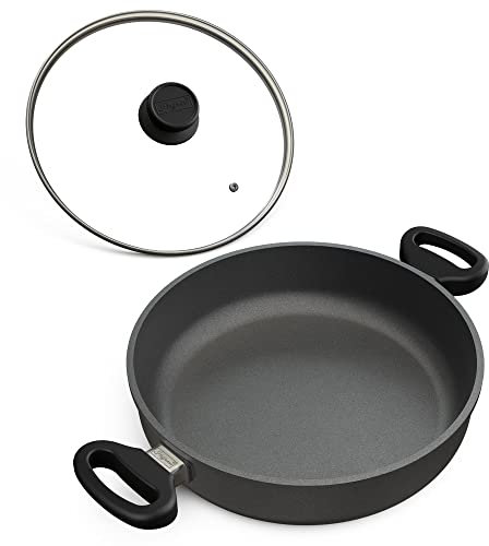Hoffmann Servierschmorpfanne 20 cm I Aluguss Bratkasserolle I Bratpfanne Brater I Pfanne Induktionsherd I Made in Germany