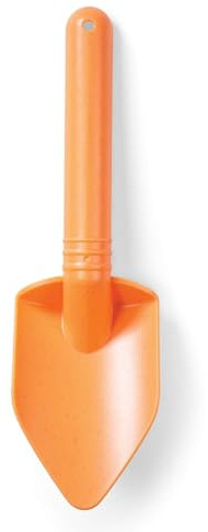 Bigjigs Toys Eco Spade For Kids (Apricot Orange) - 20.5cm Wheat Fibre Toy Spade , Quality Sand Toys , Holiday Toys for Toddlers , Sand Shovels