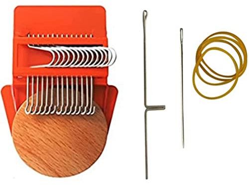 SHARRA Kleiner Webstuhl Speedweve-Typ Webwerkzeug Schneller Mini-Reparaturwebstuhl Handwebwerkzeug Reparaturwerkzeugsatz Haushalt Leicht zu tragende Strickmaschine Speedweave-Stopfmaschine