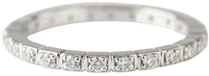 9 Karat Goldring, Damen Ringe Freundschaft mit Rund Form Moissanit Weiß Gold Ringe Größe 47 (15.0)-67 (21.3)