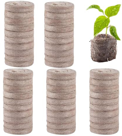 COMFOLIVING Granulés de démarrage des, granulés de terre pour démarrage des, 50 blocs d'engrais nutritifs comprimés - Capsules de démarrage de, terre de démarrage confortable