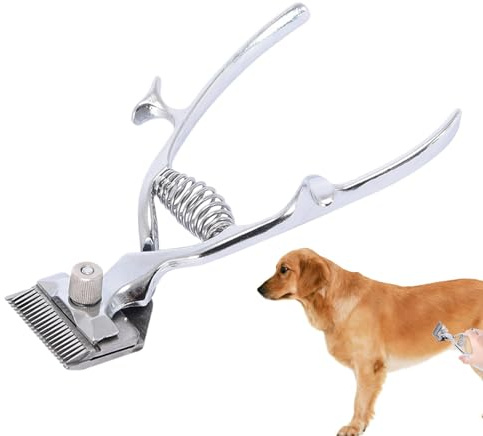 Hundehaarschneider für dickes Haar, Fellschneider für Tiere, Tierhaarschneider aus Edelstahl, Haarschneider für Haustiere, präziser Rasierer für Po