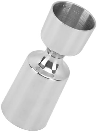 HOHXFYP Jigger pour Barman, Double Jigger en Acier Inoxydable 304 2 OZ 1 OZ Z Avec Mesures À L'Intérieur, Tasse À Mesurer pour Cocktail de Bar Shot Jiggers Japonais pour Barman