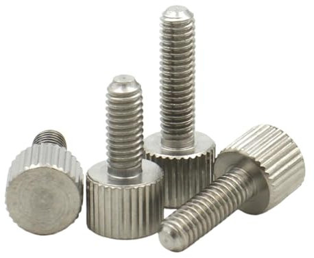 OZXZH 1–5 Stück Rändelschrauben aus Edelstahl 304 M2 M3 M4 M5 M6 M8 mit Rändelkopf, Rändelschraube, Maschinen, Werkzeug, runde Einstellhandschraube(4mm,M2 (5PCS))