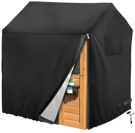Funda de jardín para cabaña, Cubierta para Exteriores con Cremallera Lateral, protección Solar a Prueba de Polvo, Suministros multifuncionales para Jugar al Aire Libre para Patio Trasero