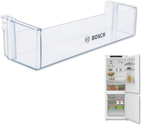 Estante Botellero Frigorífico compatible con Bosch, Botellero inferior para la nevera, código original 00744473, 11023872 compatible con 00705901, Dimensiones 442 mm x 124,9 mm x 100 mm