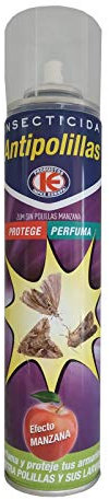 KOLLAND ANTIPOLILLAS 300ml - Insecticida Aroma Manzana perfuma y Protege armarios de polillas y Larvas