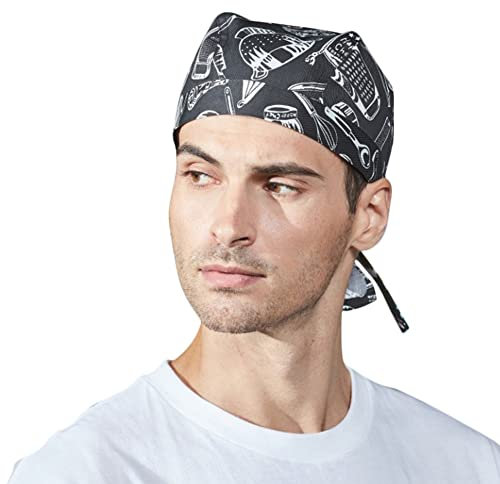 ITODA Skullcap Unisex Kappe Erwachsene Kopfbedeckungen für Damen Herren Kochmütze Skully Cap Atmungsaktive Sport Beanie Bistromütze Einheitsgröße Mütze für Kochen Radsport Fitness BBQ Motorrad