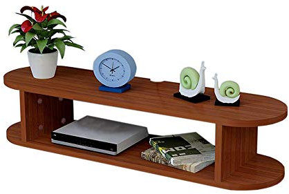 Xyanzi-Estanterias para DVDs Marco Flotante Control De Television Mueble De Televisión Colgante Caja De Cable DVD Estante Decorativo, 31.49 * 7.87 * 6.69in Estante de Almacenamiento Funcional