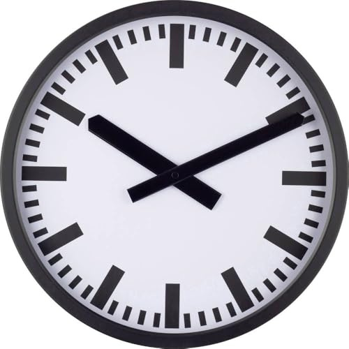 Eurotime 59540-05 Funk Funkuhr 35 cm x 35 mm x 5 cm Schwarz (matt)