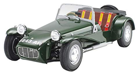 TAMIYA 24357-000 Alfa Romeo Fahrzeug 1:24 Lotus Super 7 Serie II, Modellbausatz, Plastikbausatz, Bausatz zum Zusammenbauen, detaillierte Nachbildung, unlackiert, White