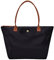 GM LIKKIE Schultertasche für Damen, Nylon-Handtasche mit Tragegriff oben, faltbare Wochenend-Hobo-Handtasche, Schwarz2, Large
