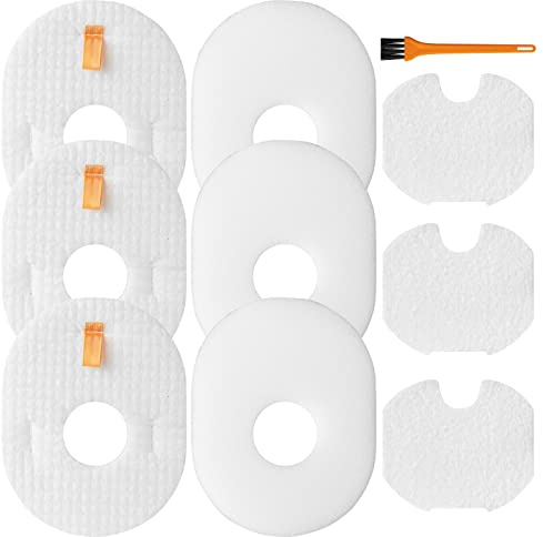 Holdclean Vacuum Filters Replacement for Shark Rocket, HV300, HV300W, HV301, HV302, HV303, HV305, HV308, HV310, UV450, 3 Foam + 3 Felt Filters and 3 Post-Filters, Replaces Part XFFV300