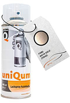 uniQum Autolack Spraydose für Auto fürs FORD MAYA GOLD 2704SC Autolack Reparatur 400 ml