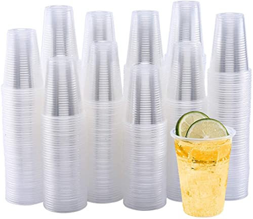Aspect Plastic Cups Disposable - 500 Pcs, 7 Oz Clear Plastic Glasses Perfect for Water Coolers, Drinking Events, Travel, Offices, Home, Party, Wedding, Cocktails, Christmas, Beverages, Picnic